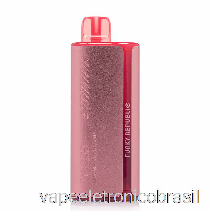 Vape Eletrônico Funkylands Ti7000 Descartável Morango Banana